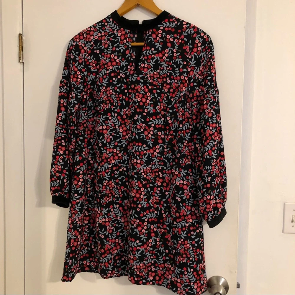 LOFT Black Floral Dress - Picture 7 of 7